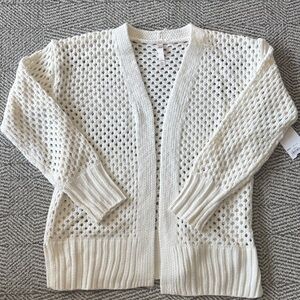 SO Cream Open-Knit Sweater